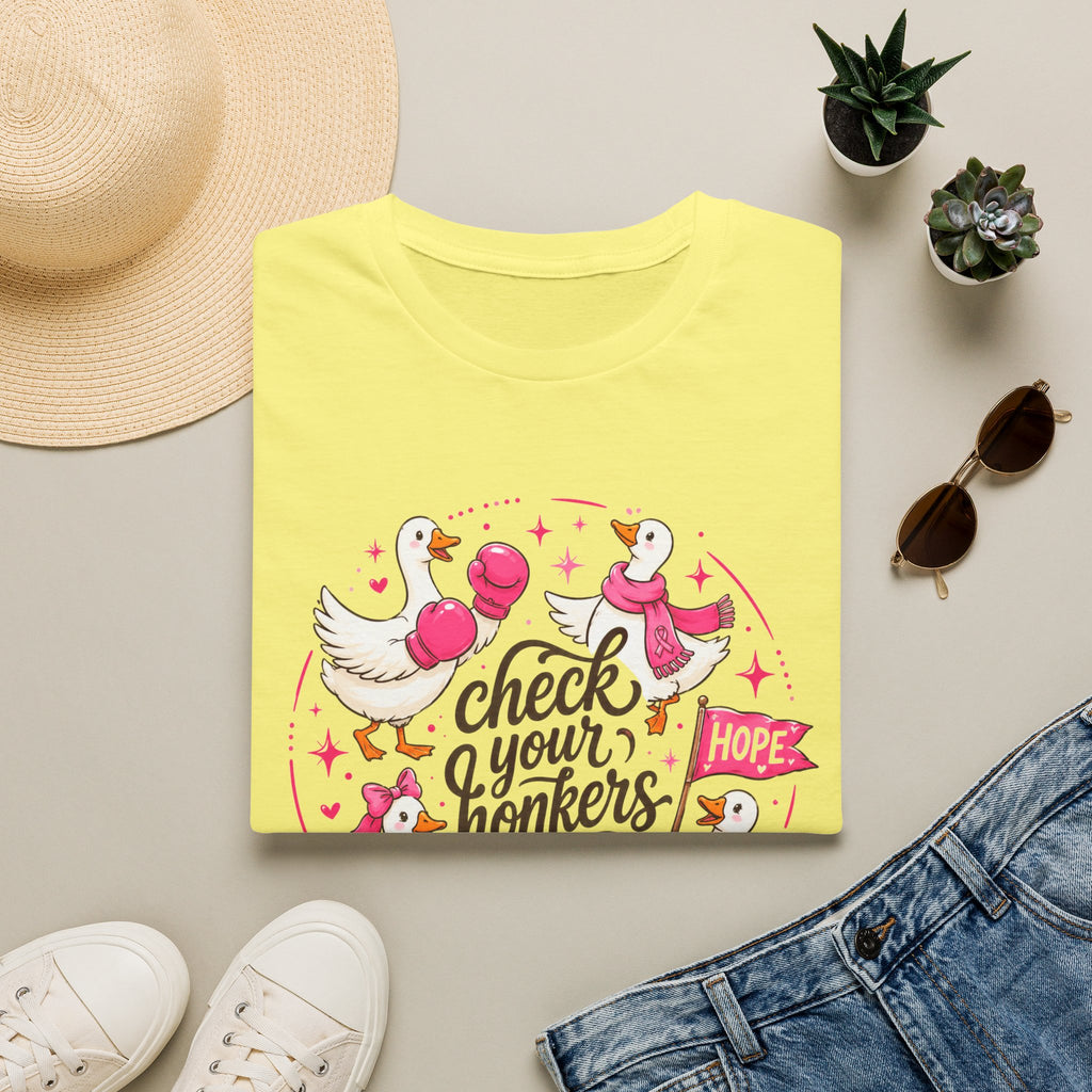 Check Your Honkers Breast Cancer Awareness T-Shirt