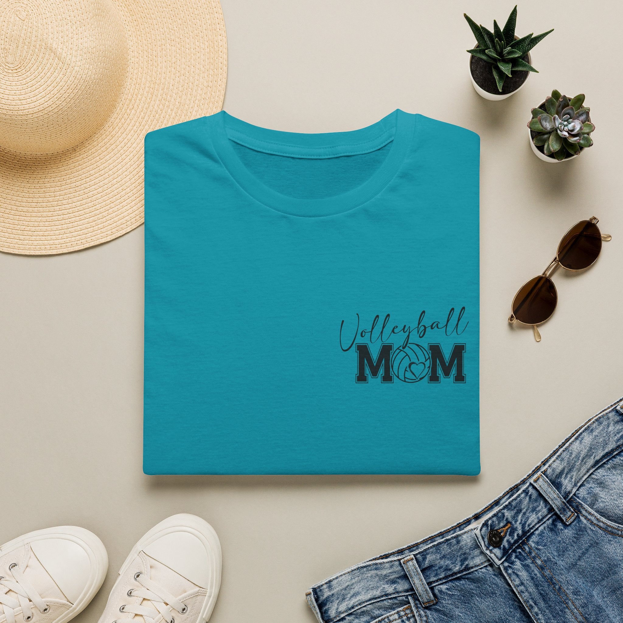Volleyball Mom T-Shirt — Cute Game Day Gift for Sports Moms Script Graphic Tee