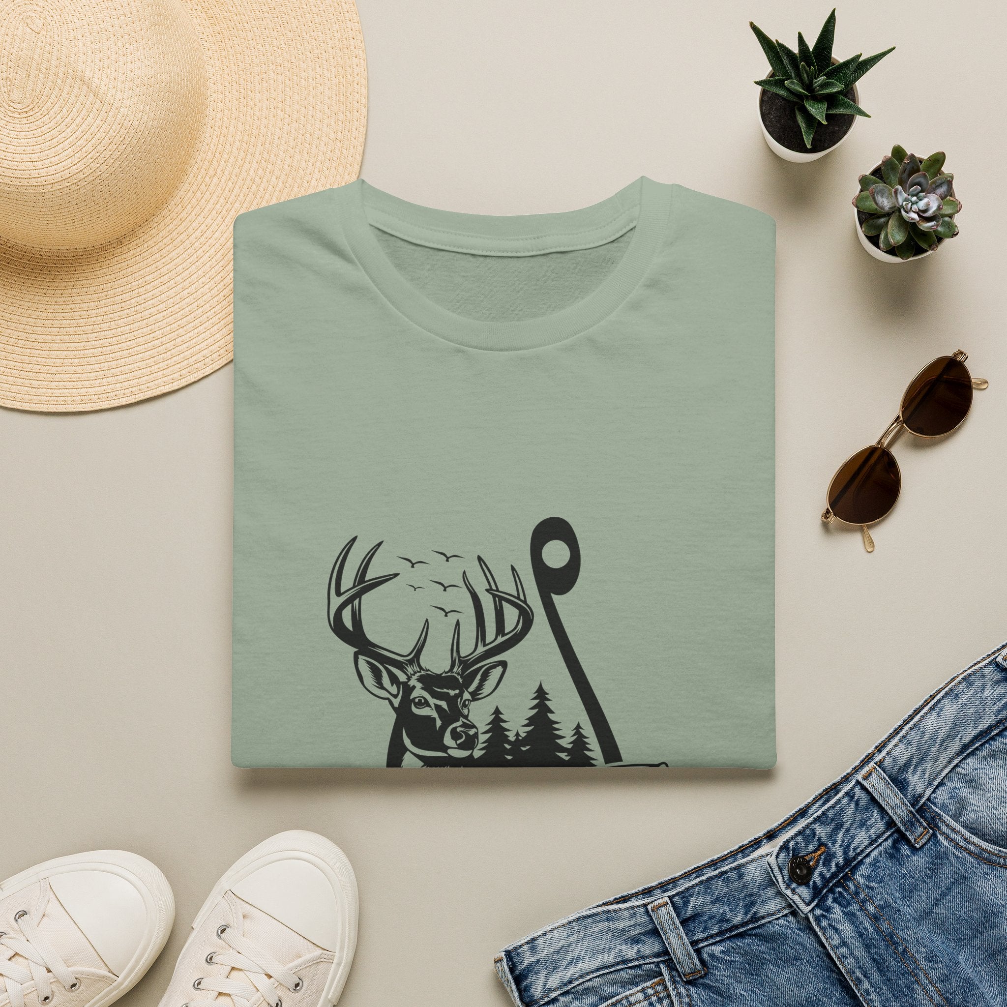 Hunt Fish & Forest Adventure T-Shirt — Outdoor Gift for Hunters & Fishermen