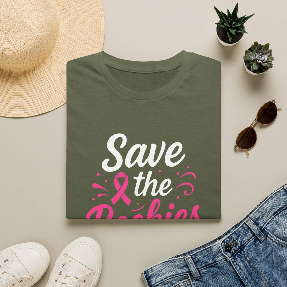 Save the Boobies Breast Cancer Awareness T-Shirt