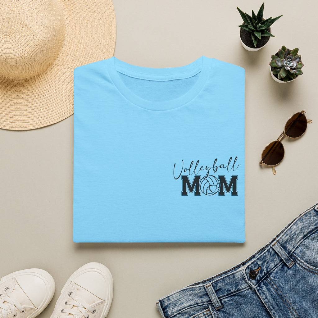 Volleyball Mom T-Shirt — Cute Game Day Gift for Sports Moms Script Graphic Tee