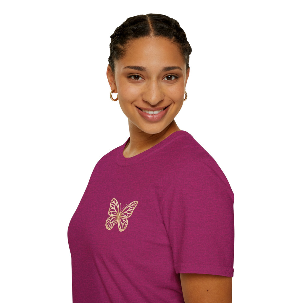 Created with a Purpose Butterfly T-Shirt Faith Graphic Tee