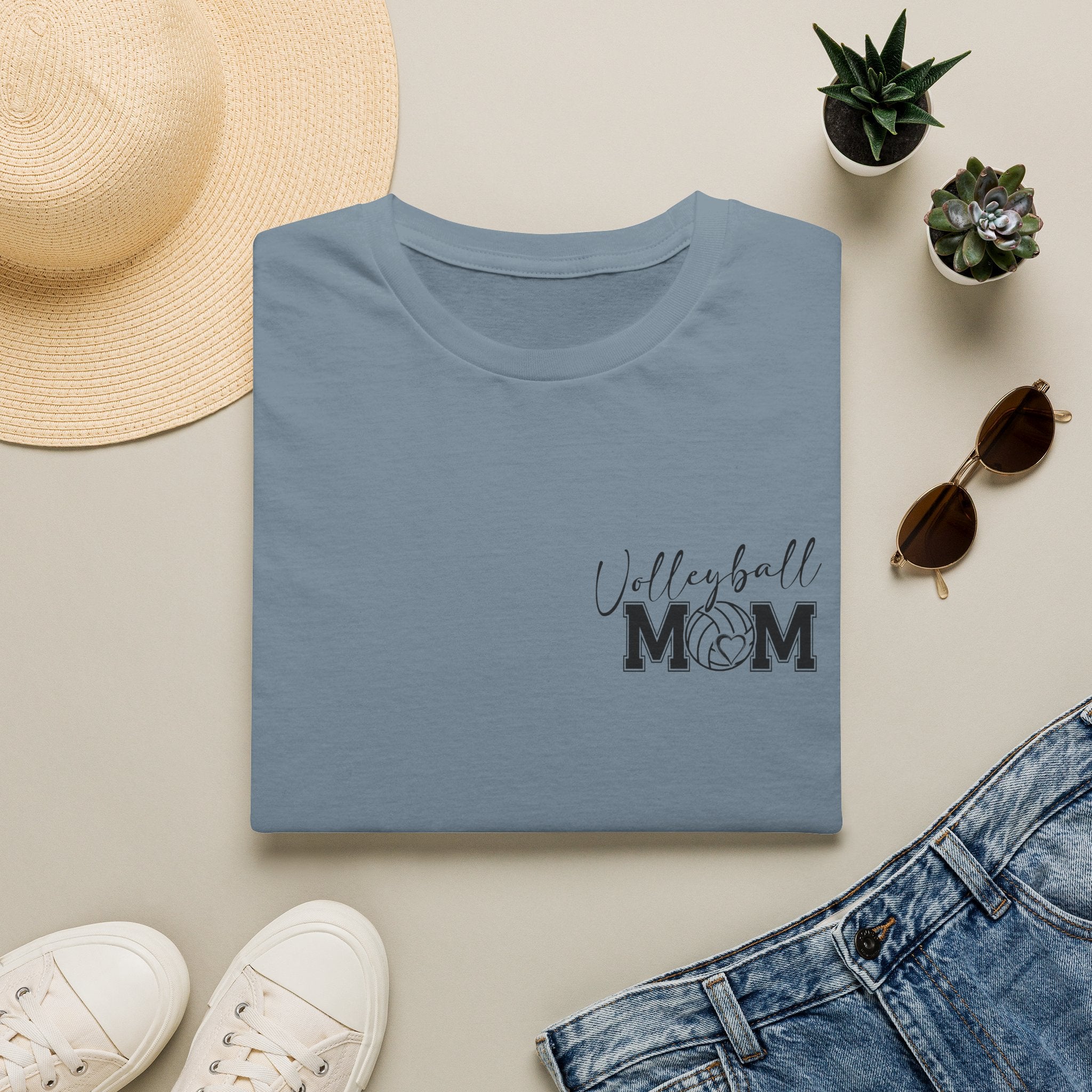 Volleyball Mom T-Shirt — Cute Game Day Gift for Sports Moms Script Graphic Tee