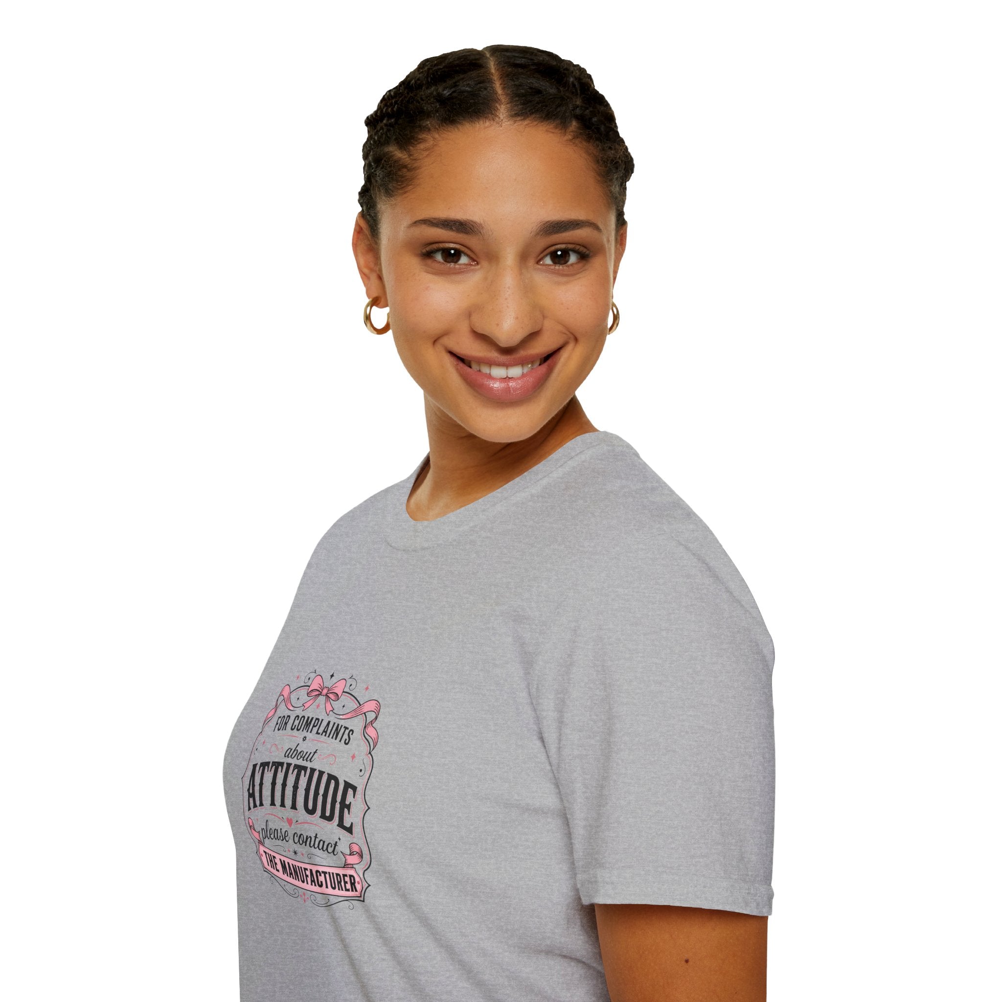 For Complaints About Attitude Contact The Manufacturer T-Shirt — Funny Gift for Her