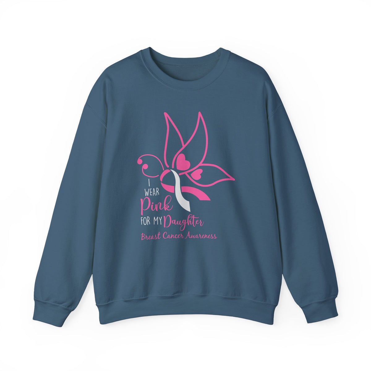 I Wear Pink for My Daughter Breast Cancer Sweatshirt