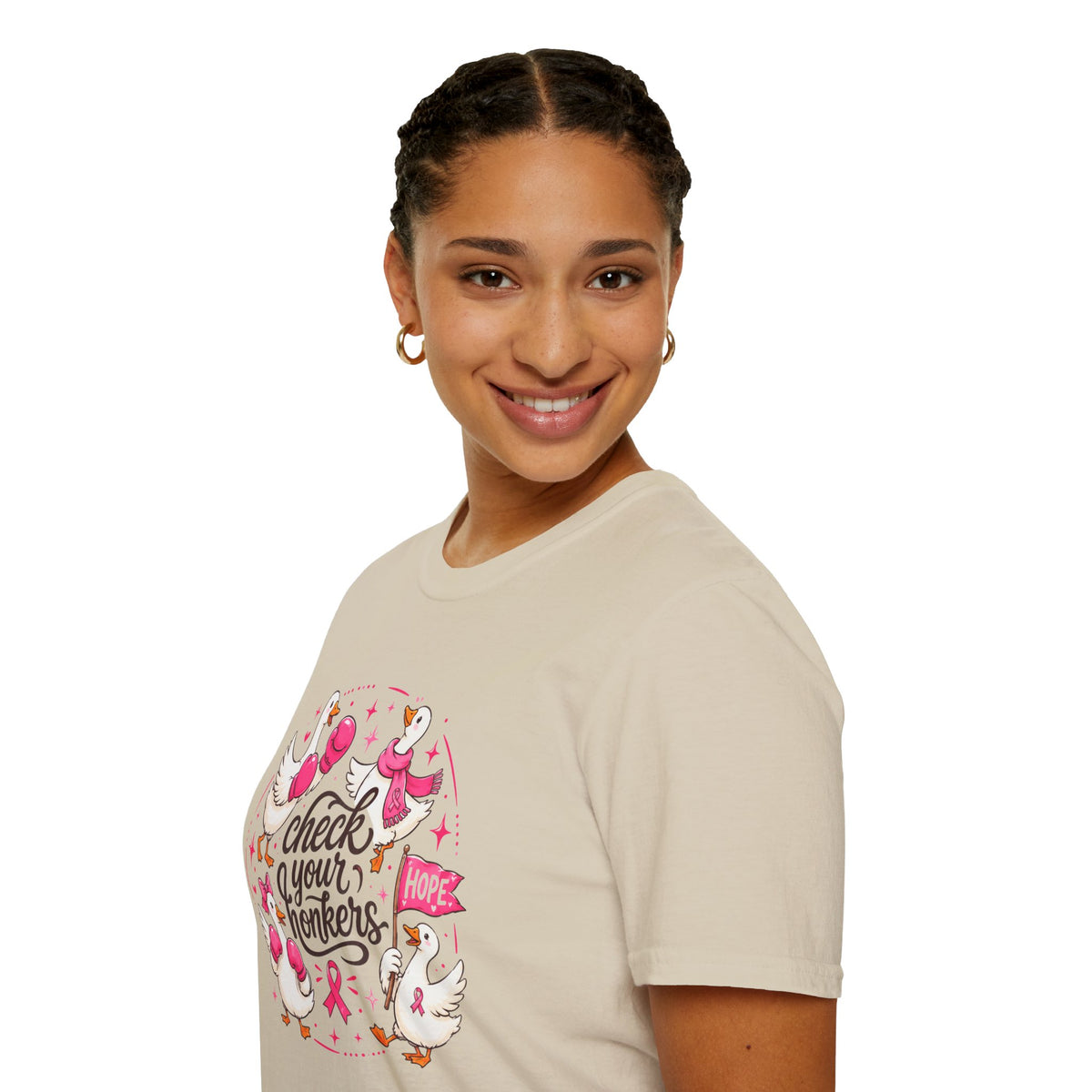 Check Your Honkers Breast Cancer Awareness T-Shirt