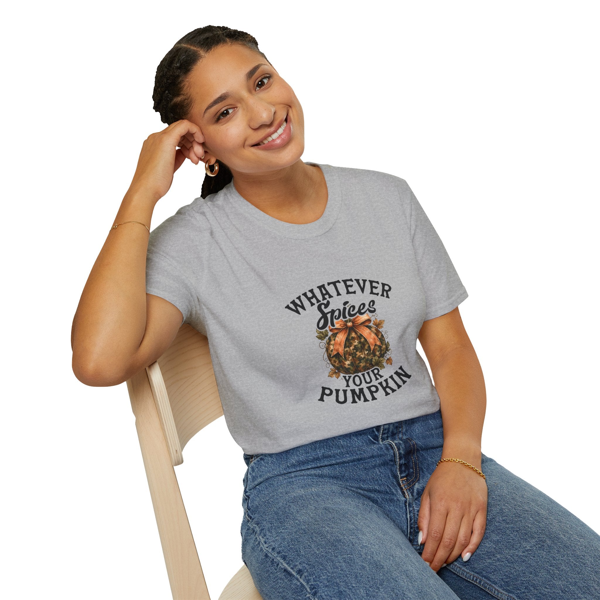 Whatever Spices Your Pumpkin T-Shirt — Funny Fall Gift for Women Pumpkin Spice Tee