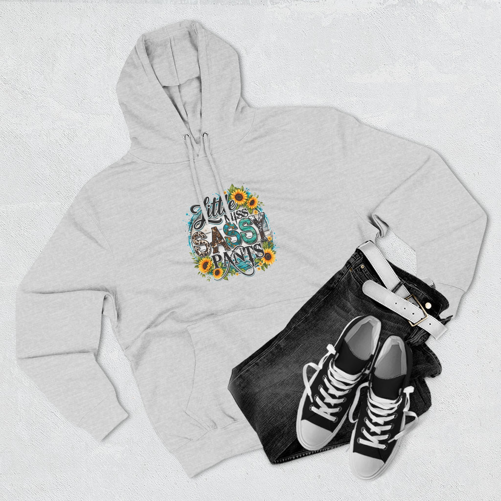 Little Miss Sassy Pants Hoodie Floral Graphic Pullover Sweatshirt