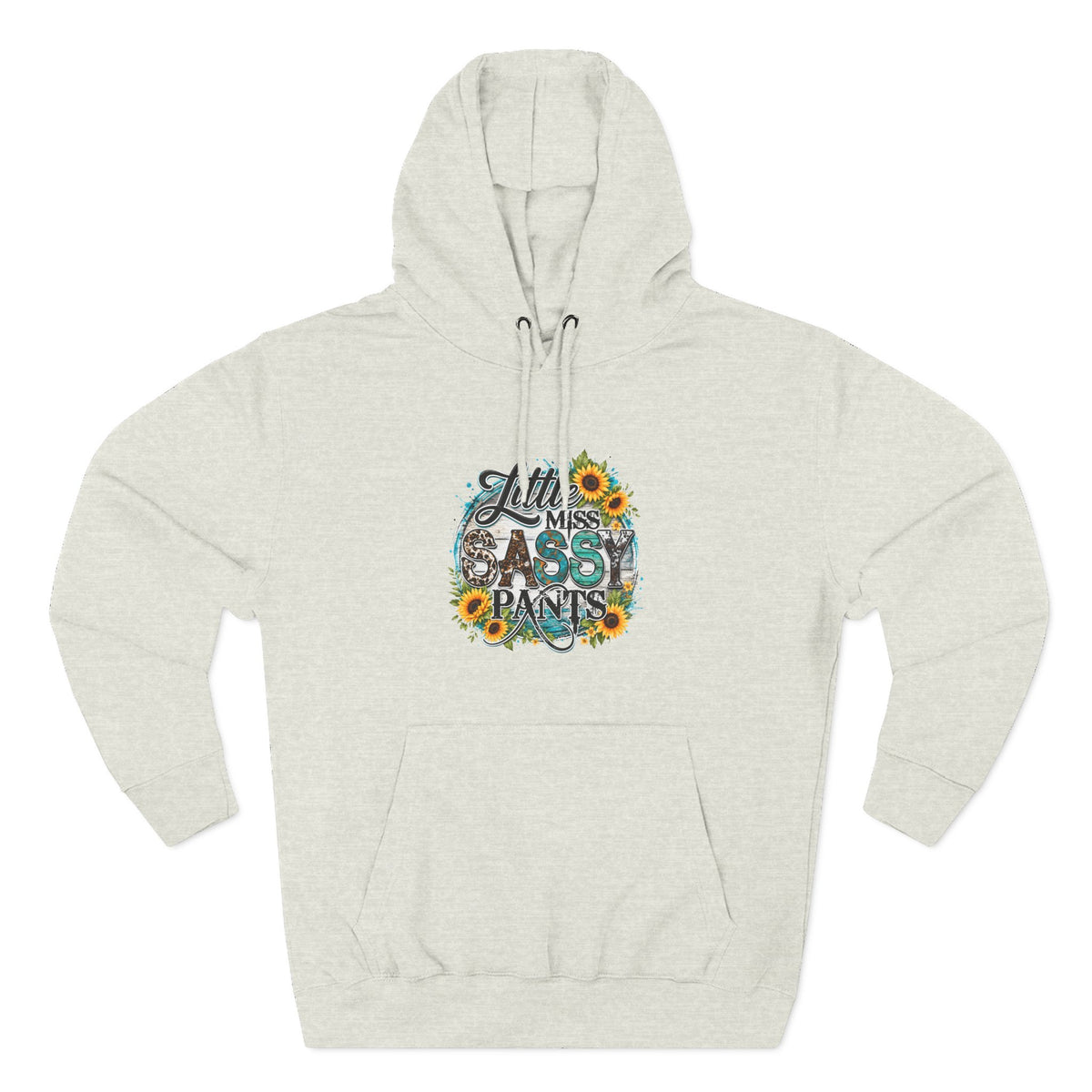 Little Miss Sassy Pants Hoodie Floral Graphic Pullover Sweatshirt