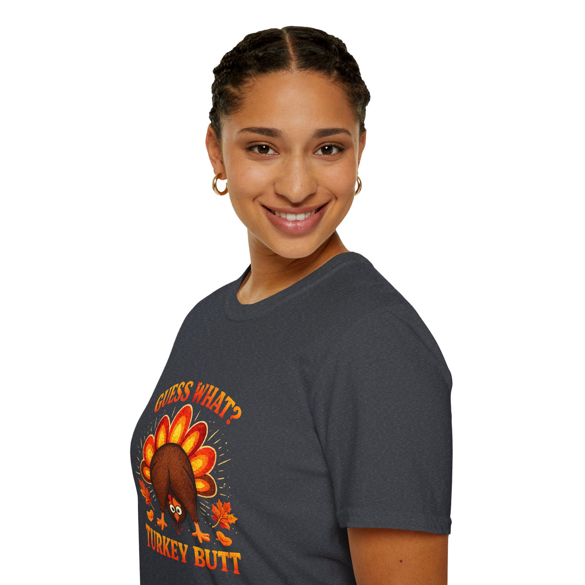 Turkey Butt T-Shirt — "Guess What?" Funny Thanksgiving Tee