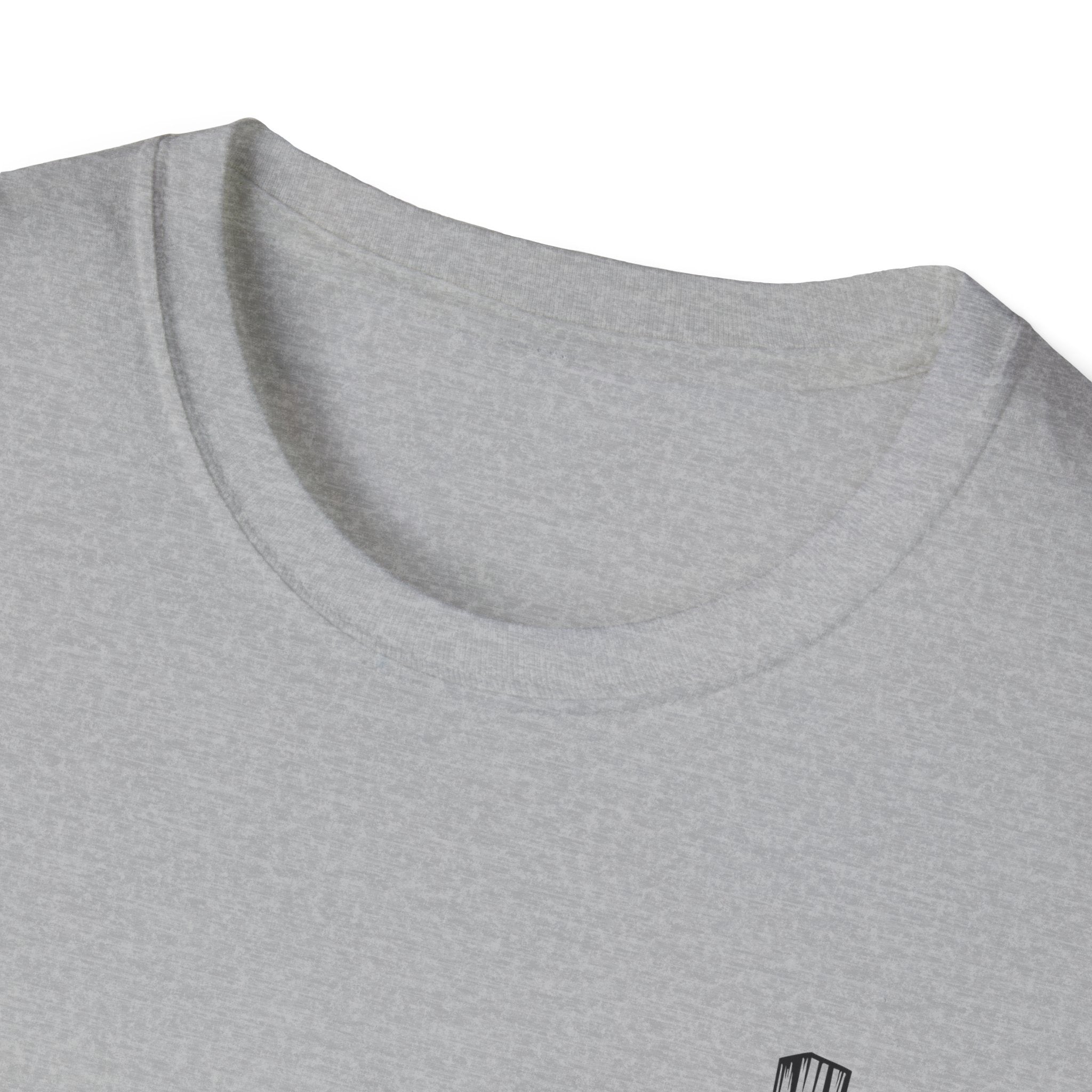 Cross Lion and Jesus Back Print T-Shirt — Wood Cross Chest Christian Faith Graphic