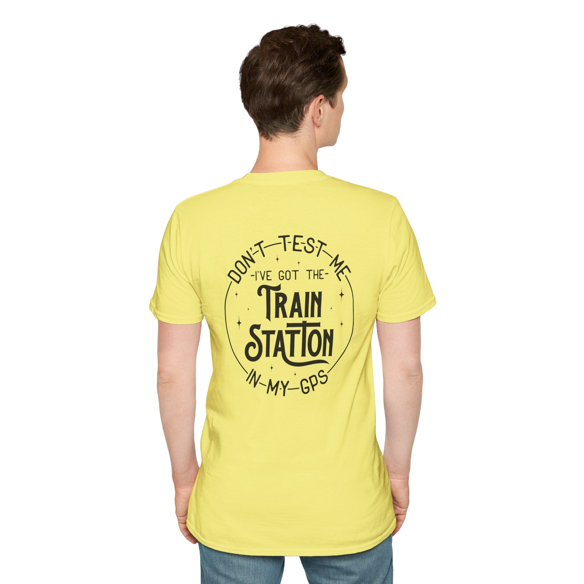 Train Station GPS T-Shirt — Funny Travel Quote Gift for Her Sarcastic Graphic Tee