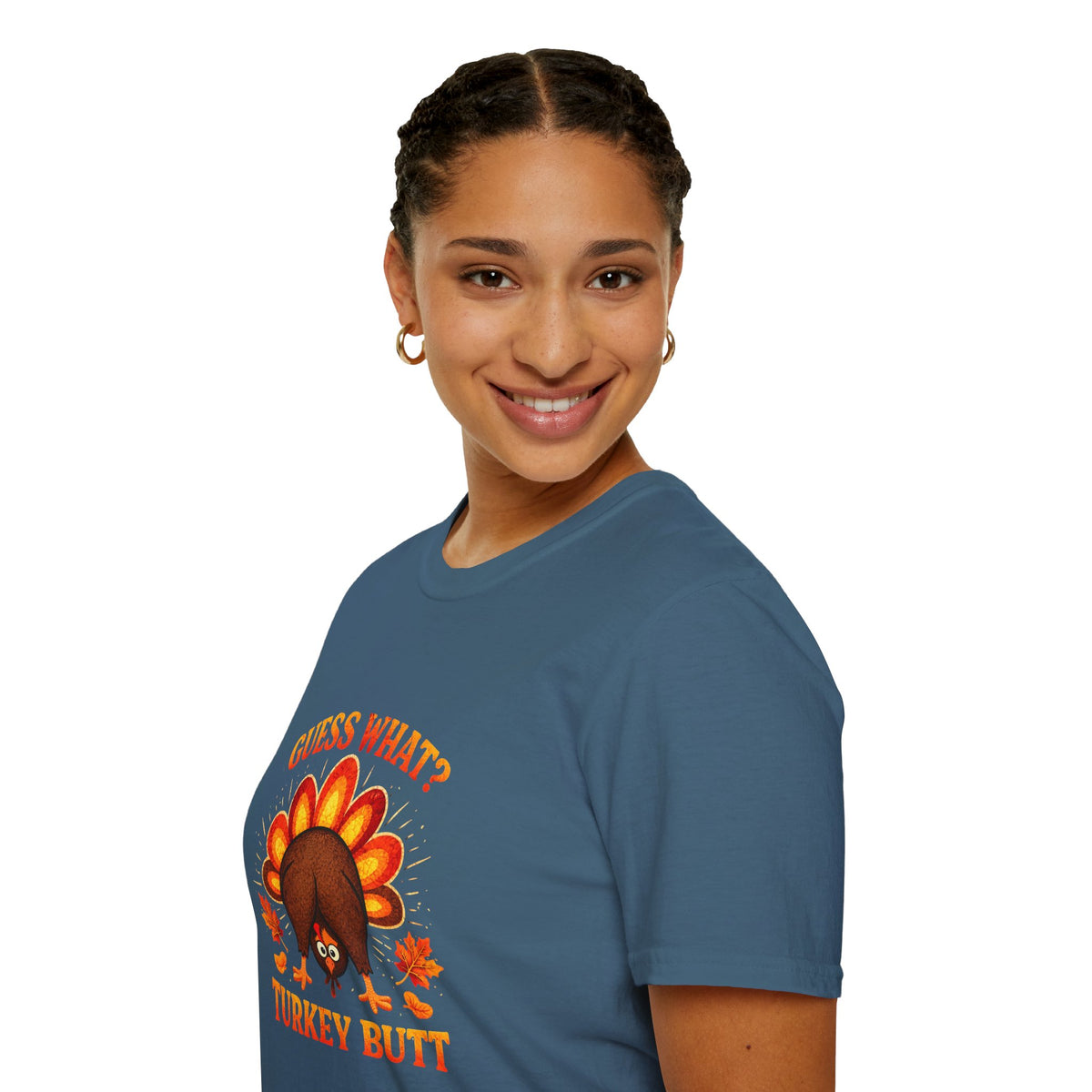 Turkey Butt T-Shirt — "Guess What?" Funny Thanksgiving Tee