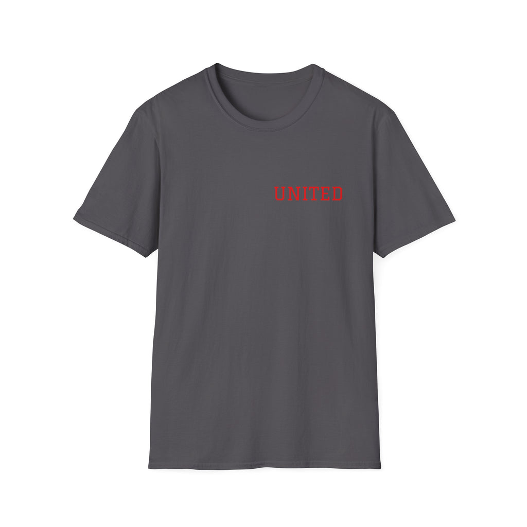 United American Flag T-Shirt — Patriotic Gift for Him Red Chest Graphic Tee