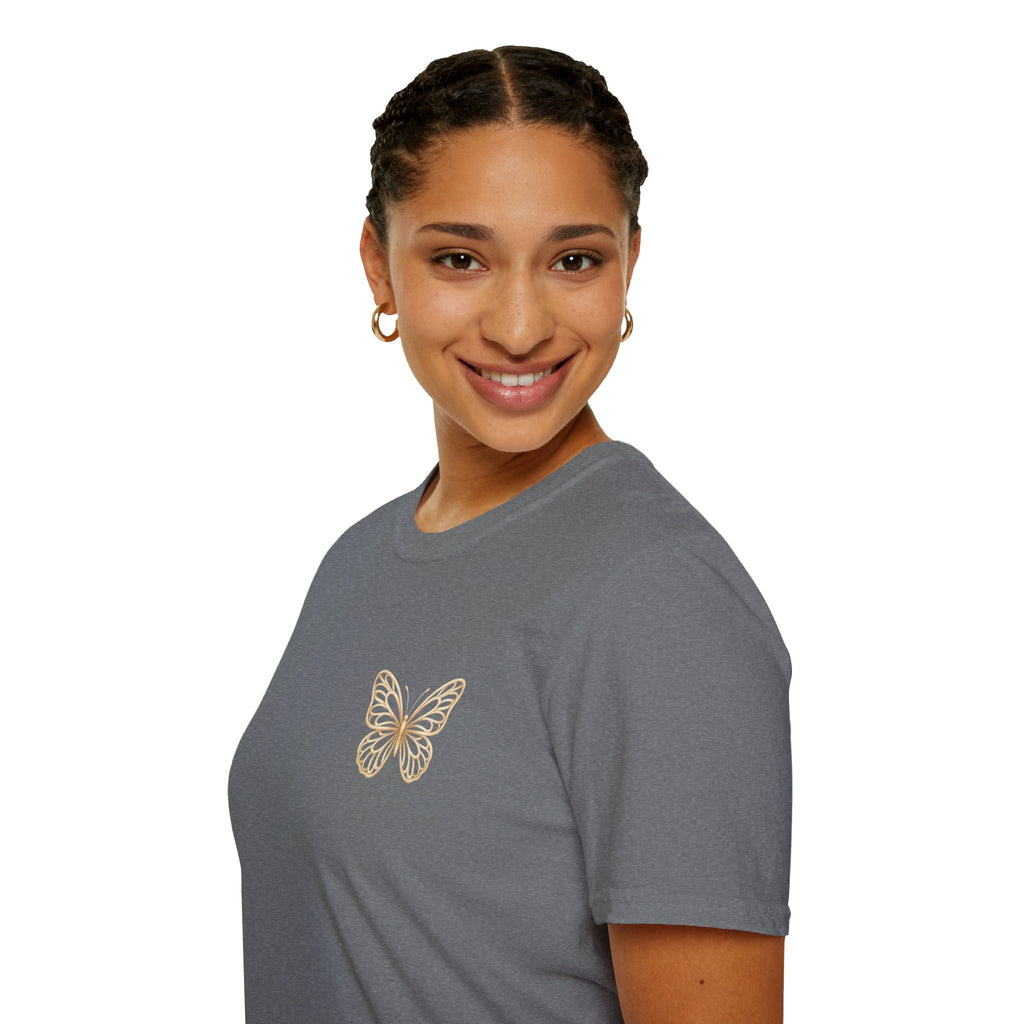 Created with a Purpose Butterfly T-Shirt Faith Graphic Tee
