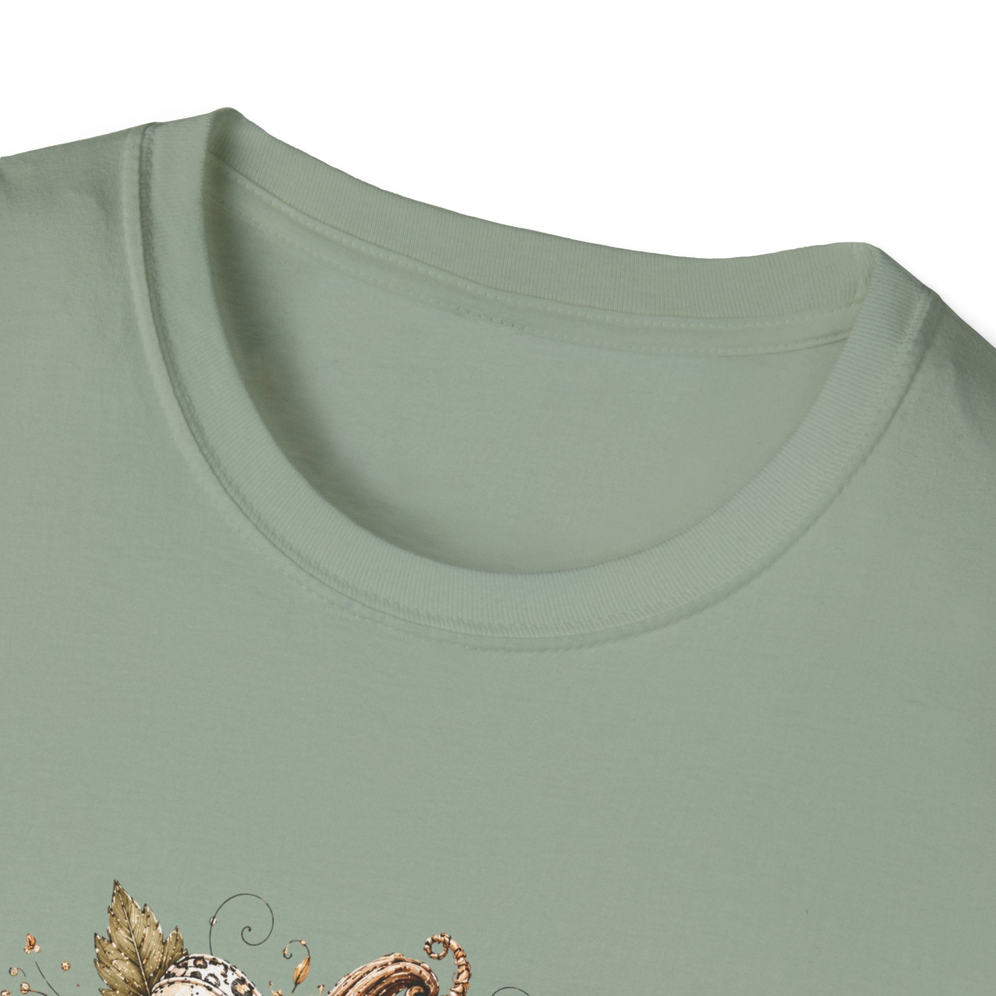 Autumn Floral Pumpkin Leopard Bow T-Shirt — Cute Fall Gift for Women Graphic Tee