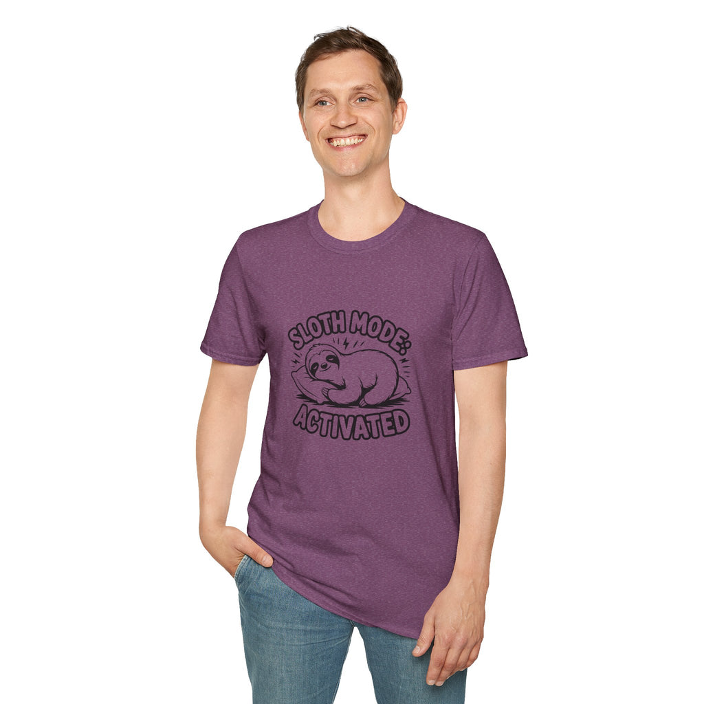 Sloth Mode Activated T-Shirt — Funny Lazy Gift for Her Cute Animal Graphic Tee