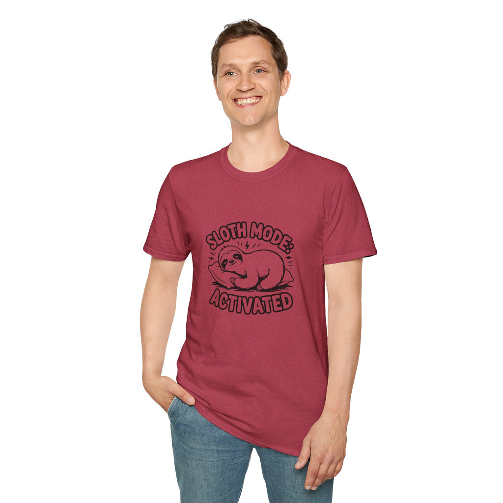 Sloth Mode Activated T-Shirt — Funny Lazy Gift for Her Cute Animal Graphic Tee