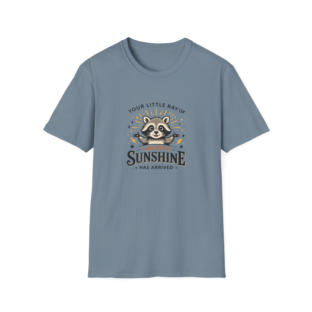 Your Little Ray of Sarcastic Sunshine Raccoon T-Shirt — Funny Gift for Her