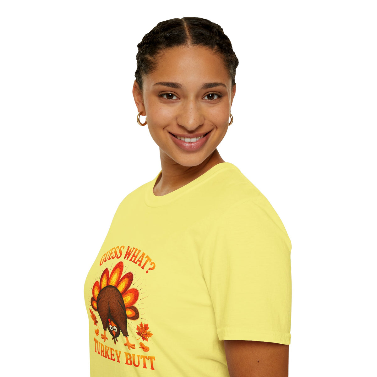 Turkey Butt T-Shirt — "Guess What?" Funny Thanksgiving Tee