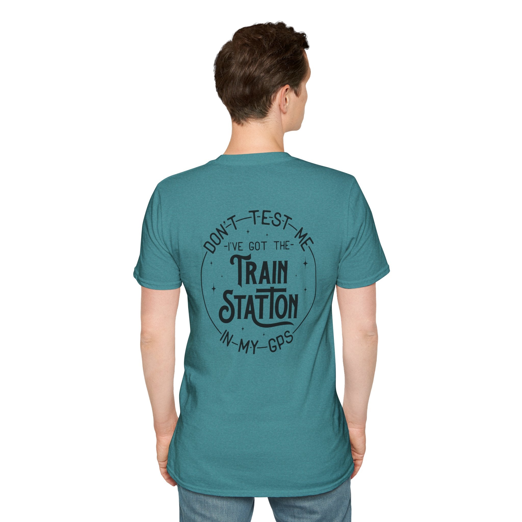 Train Station GPS T-Shirt — Funny Travel Quote Gift for Her Sarcastic Graphic Tee