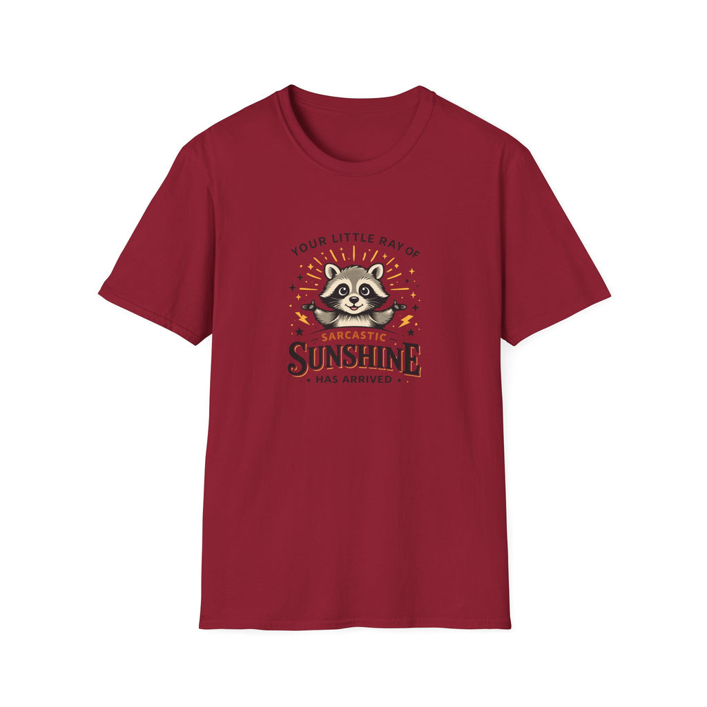 Your Little Ray of Sarcastic Sunshine Raccoon T-Shirt — Funny Gift for Her