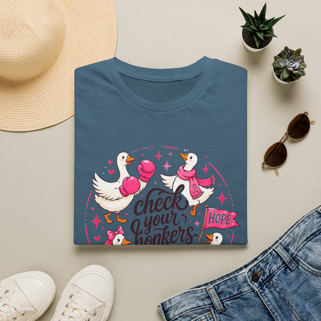Check Your Honkers Breast Cancer Awareness T-Shirt