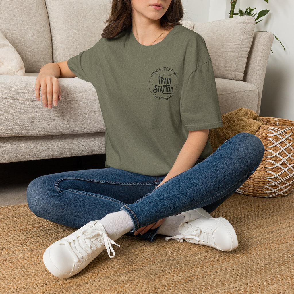 Train Station GPS T-Shirt — Funny Travel Quote Gift for Her Sarcastic Graphic Tee