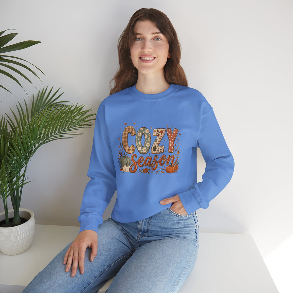 Cozy Season Autumn Pumpkin Crewneck Sweatshirt