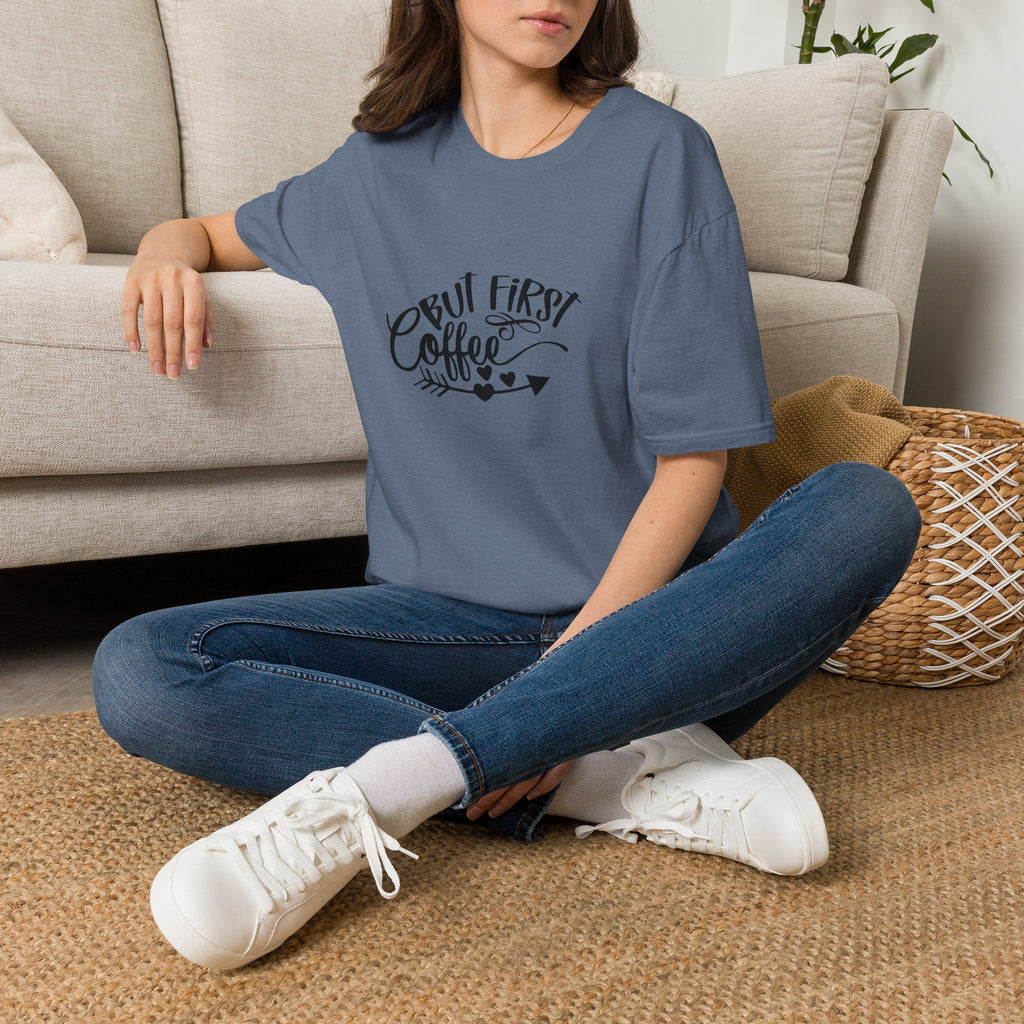 But First Coffee T-Shirt — Funny Gift for Coffee Lovers Women's Graphic Tee