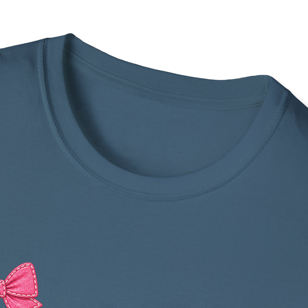Floral Leopard TEACH T-Shirt — Cute Back-to-School Gift for Teachers Pink Bow Tee