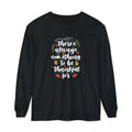 Thankful For Crewneck Long Sleeve Tee — Fall Thanksgiving Gratitude Shirt