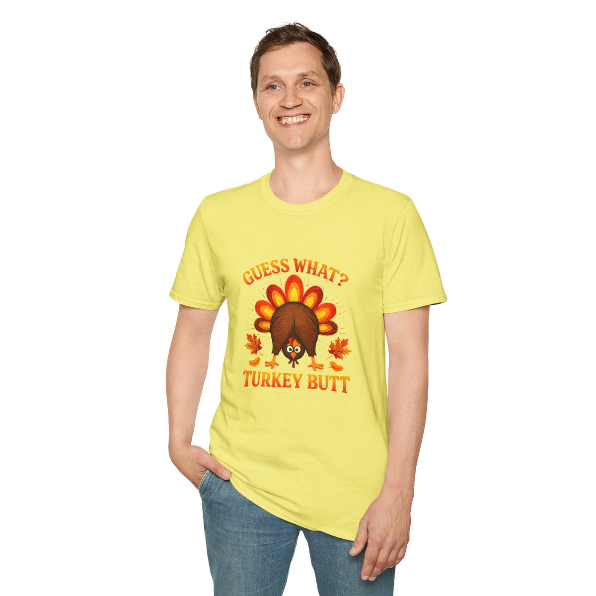 Turkey Butt T-Shirt — "Guess What?" Funny Thanksgiving Tee
