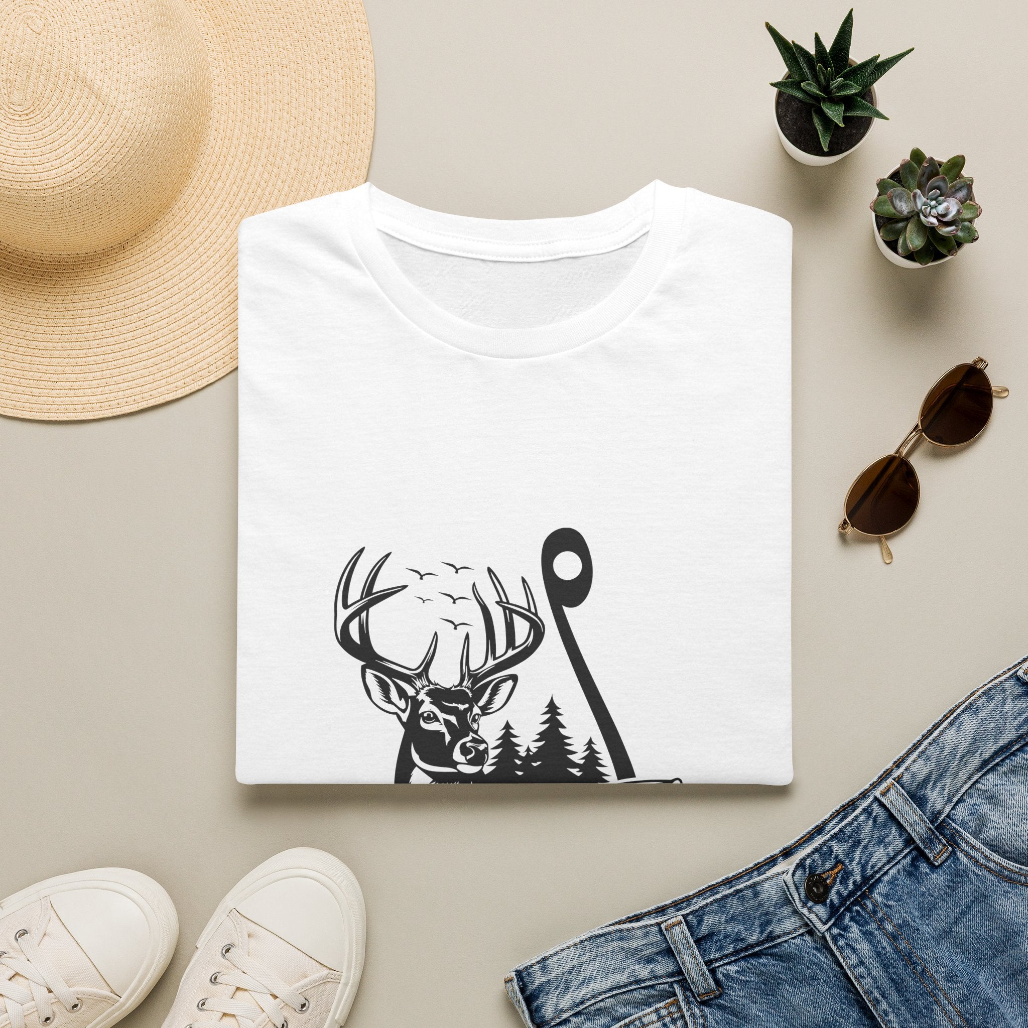 Hunt Fish & Forest Adventure T-Shirt — Outdoor Gift for Hunters & Fishermen