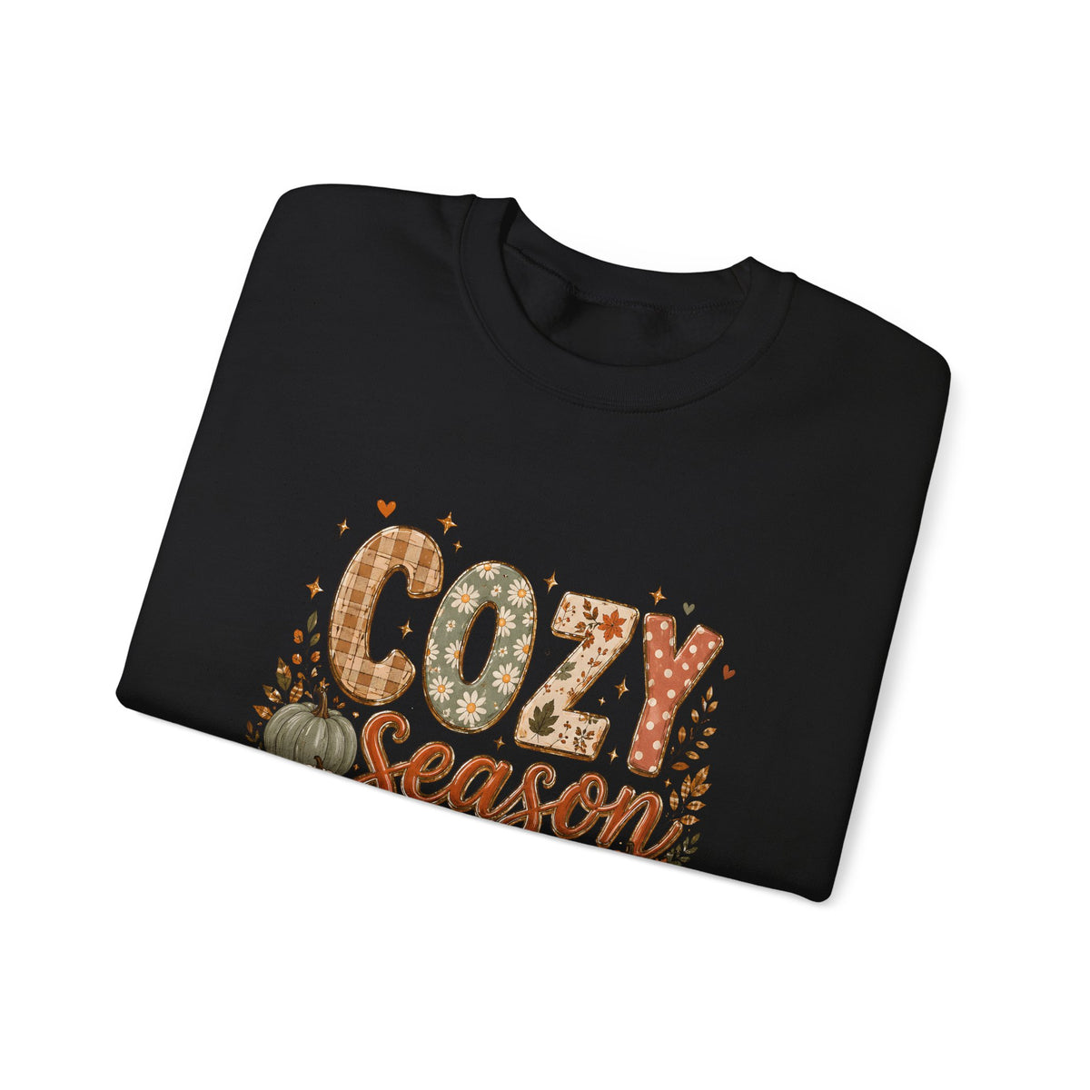 Cozy Season Autumn Pumpkin Crewneck Sweatshirt