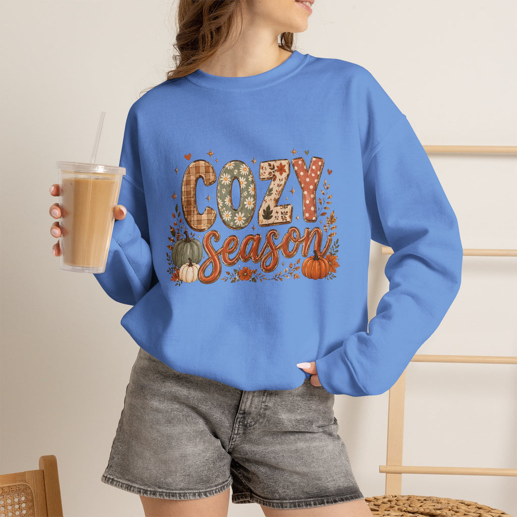 Cozy Season Autumn Pumpkin Crewneck Sweatshirt