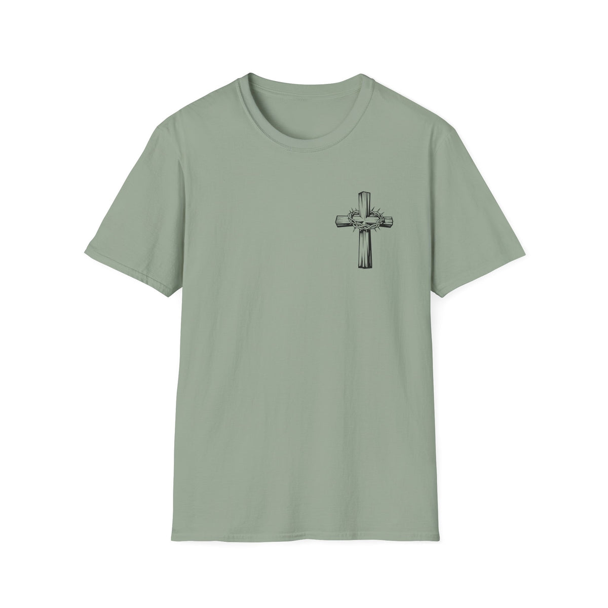 Cross with Crown of Thorns T-Shirt — Christian Faith Tee