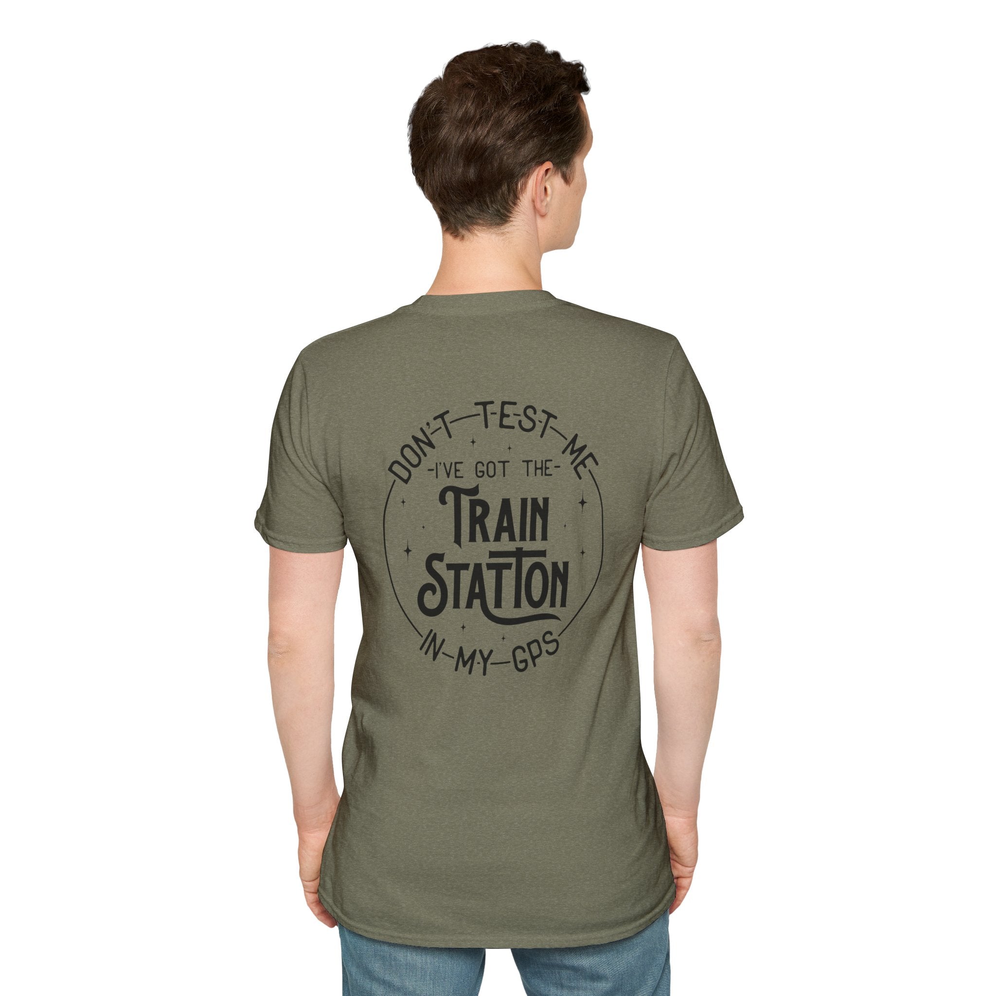 Train Station GPS T-Shirt — Funny Travel Quote Gift for Her Sarcastic Graphic Tee
