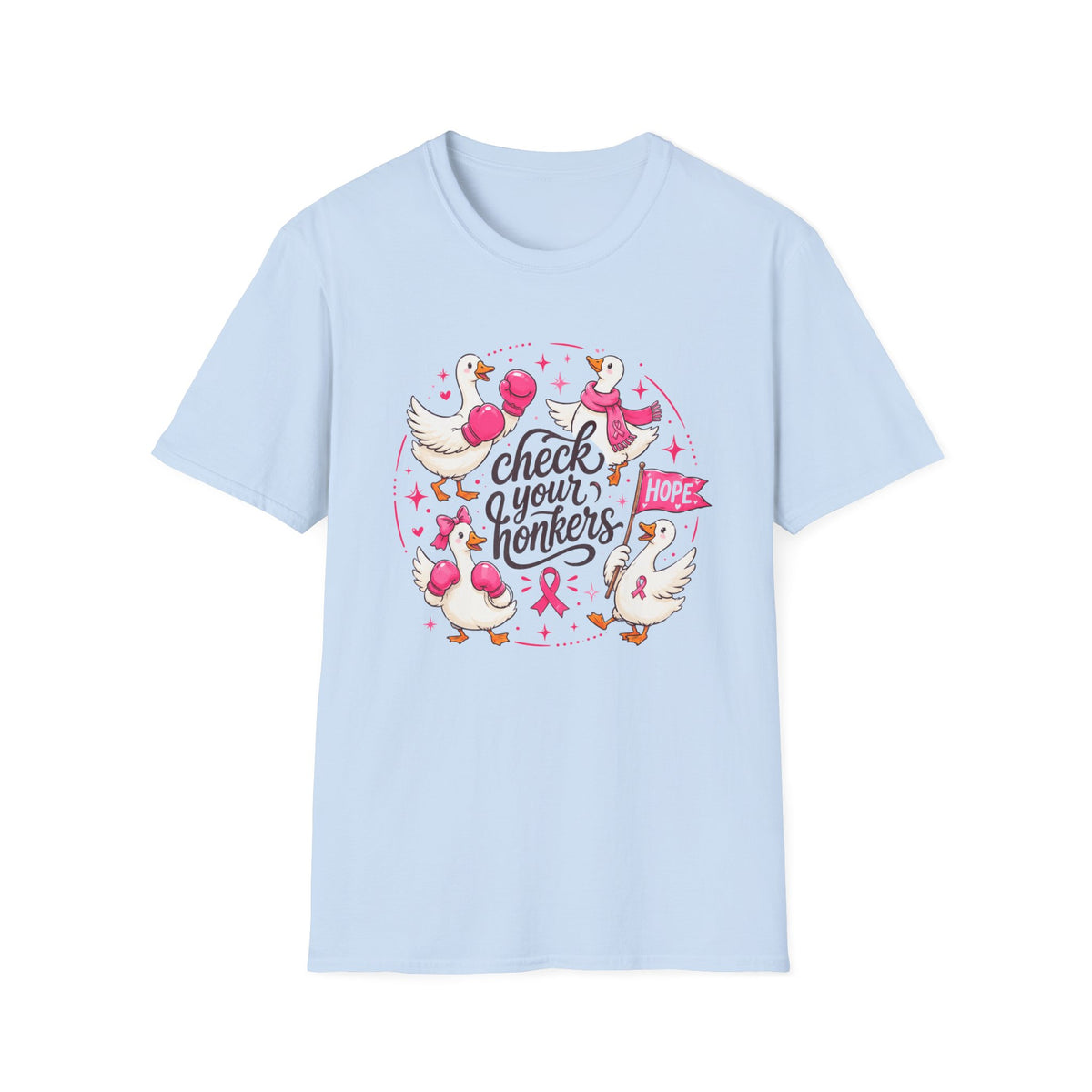 Check Your Honkers Breast Cancer Awareness T-Shirt