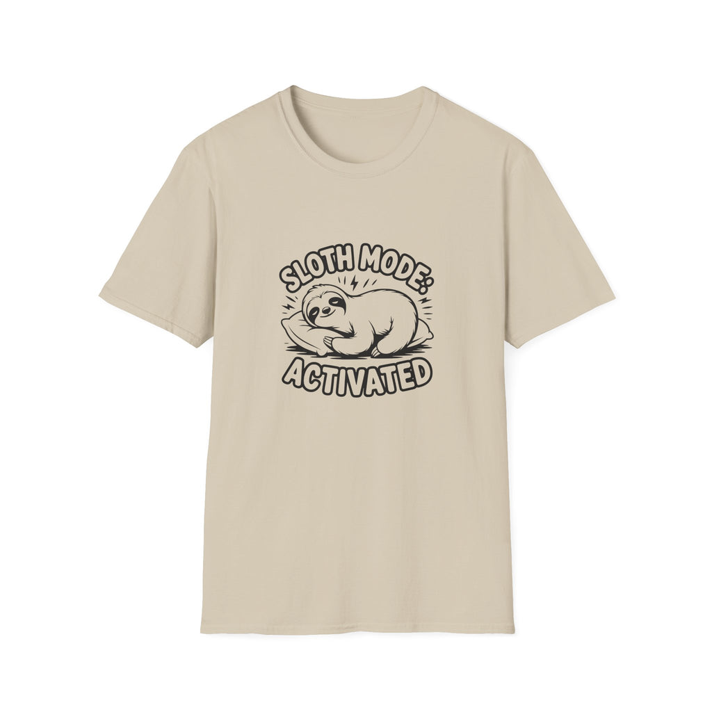 Sloth Mode Activated T-Shirt — Funny Lazy Gift for Her Cute Animal Graphic Tee