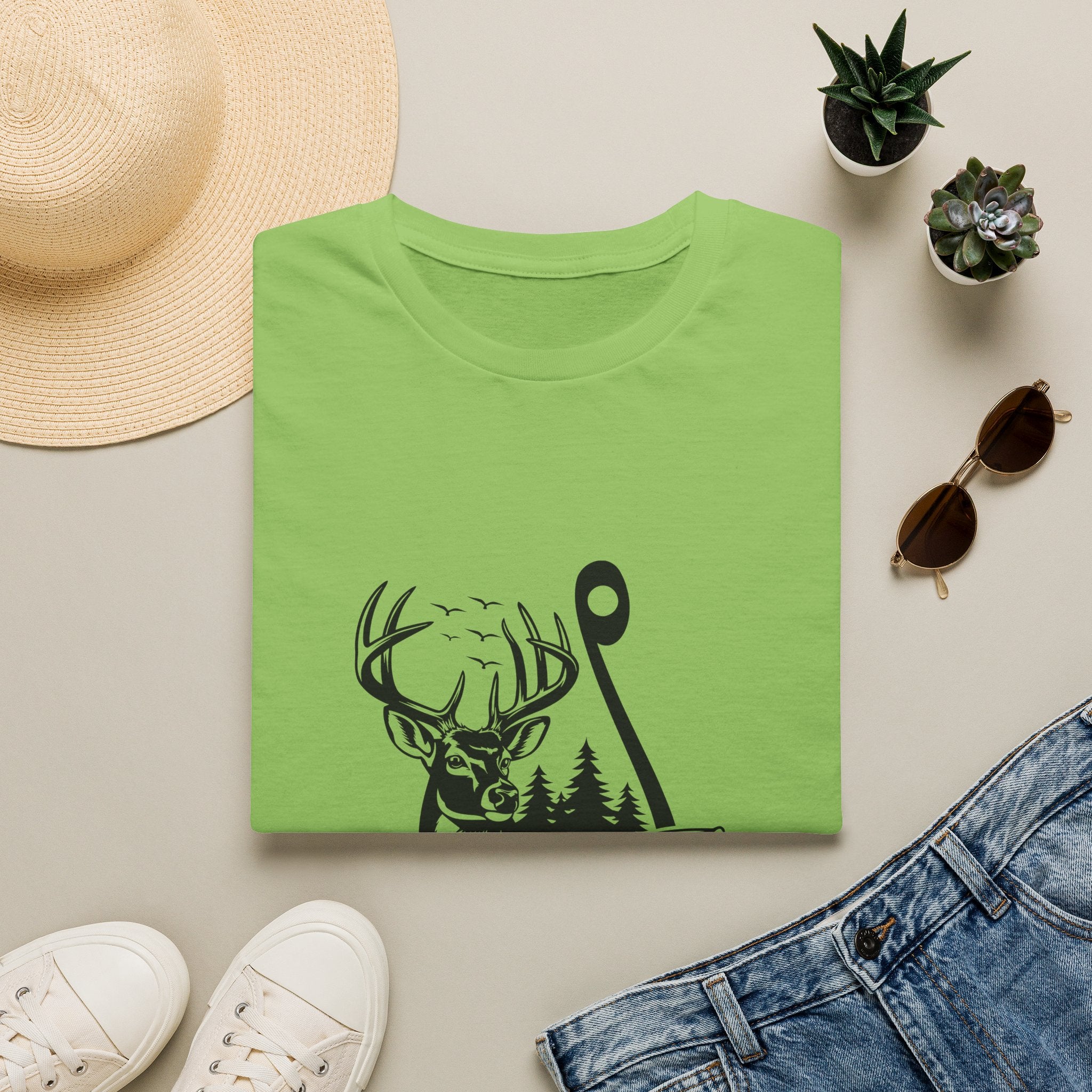 Hunt Fish & Forest Adventure T-Shirt — Outdoor Gift for Hunters & Fishermen