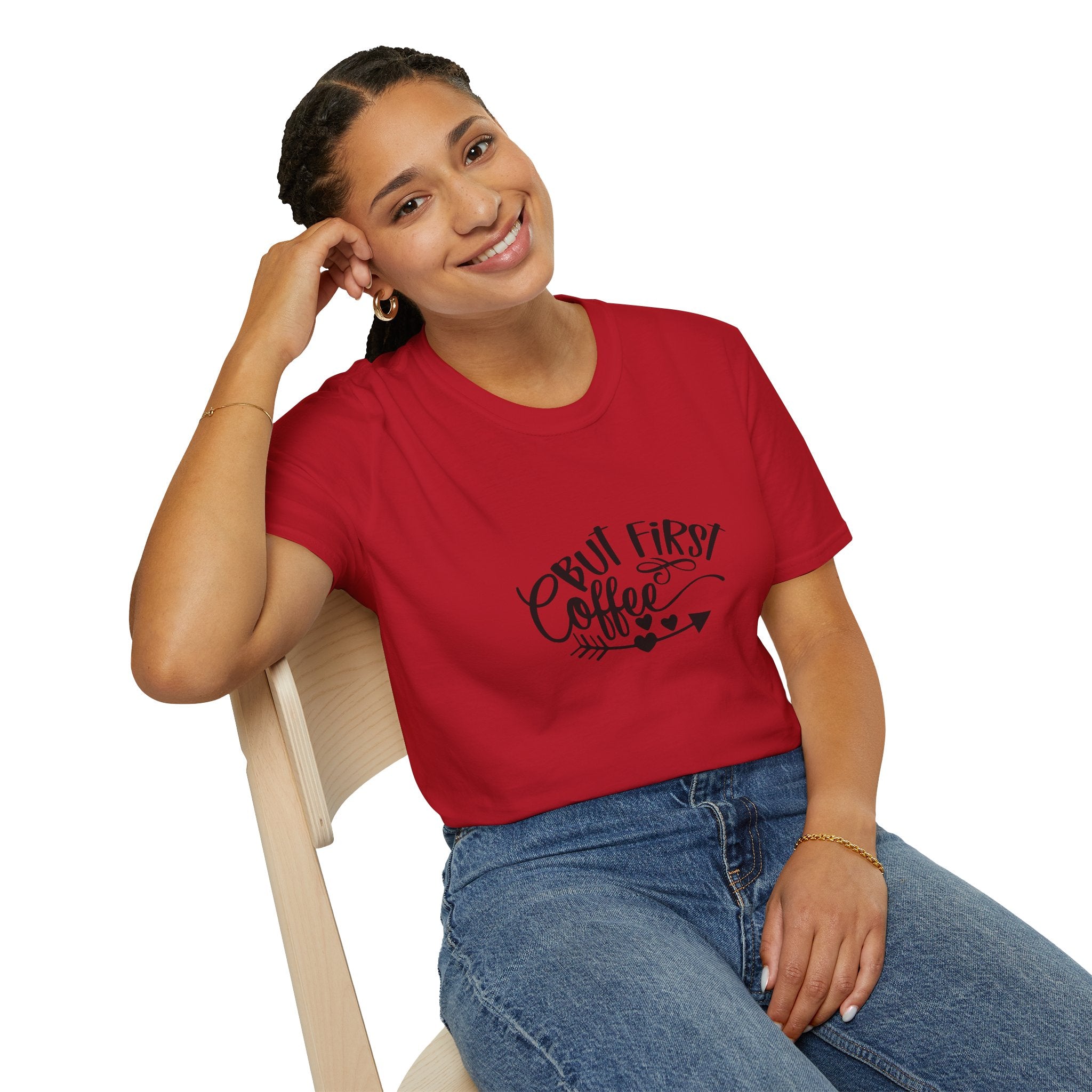 But First Coffee T-Shirt — Funny Gift for Coffee Lovers Women's Graphic Tee