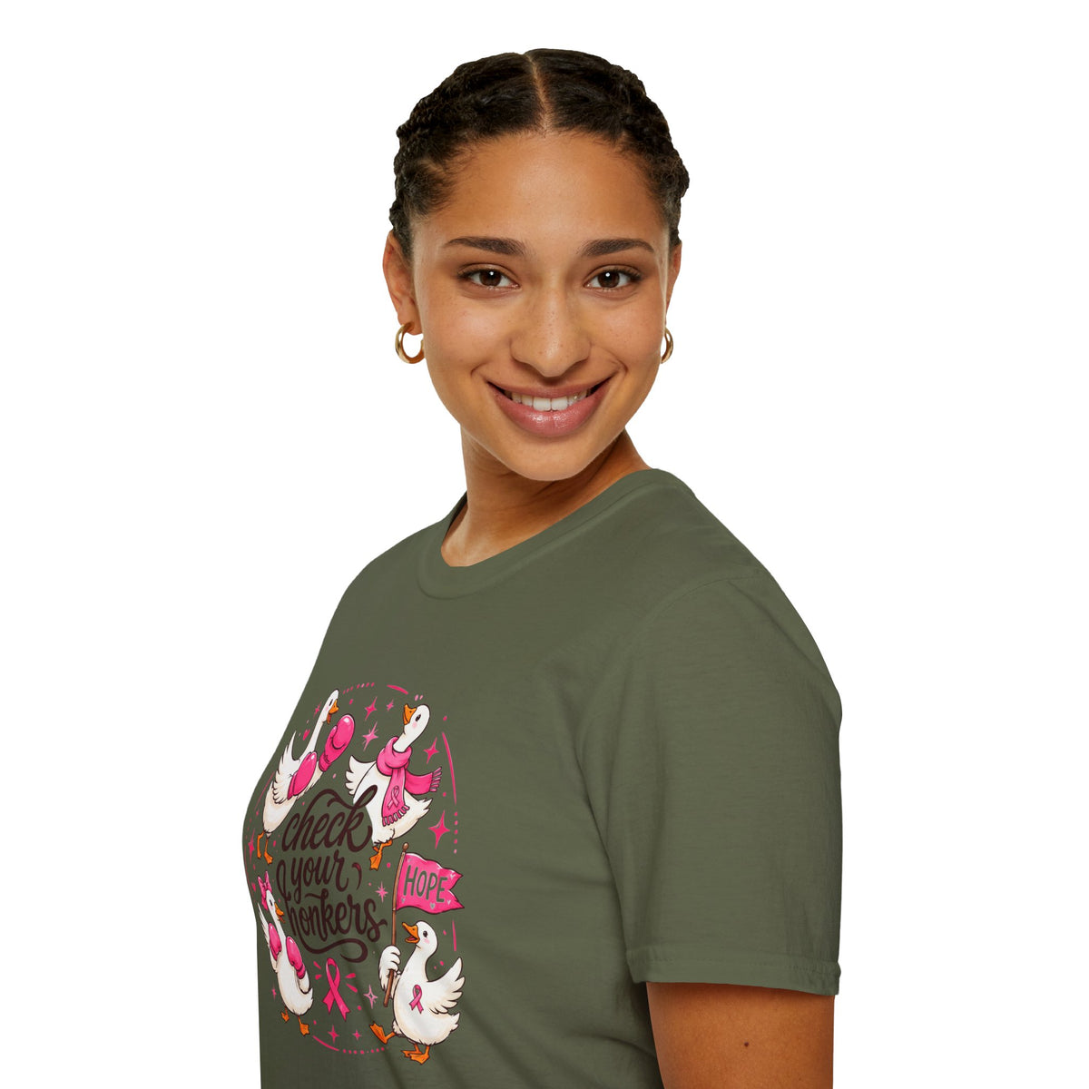 Check Your Honkers Breast Cancer Awareness T-Shirt