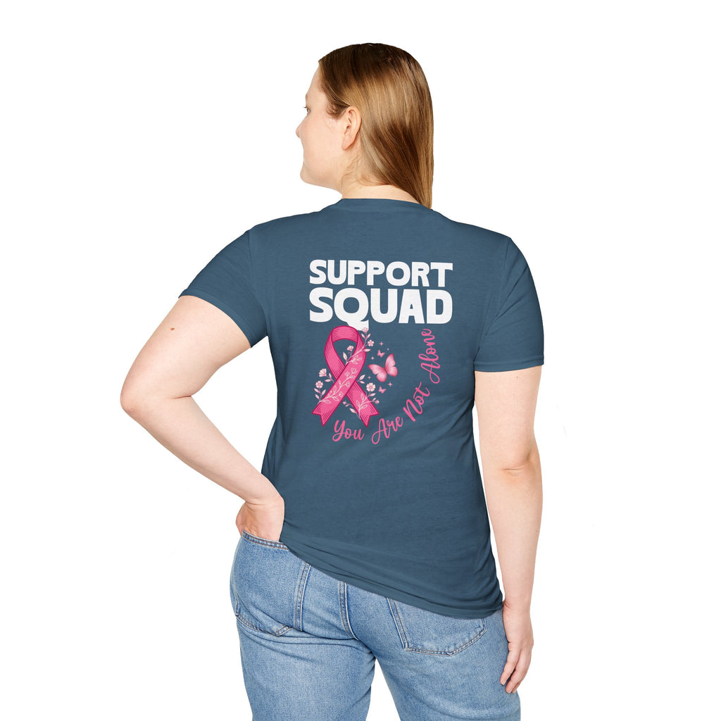 Pink Ribbon Support Squad Breast Cancer Awareness T-Shirt