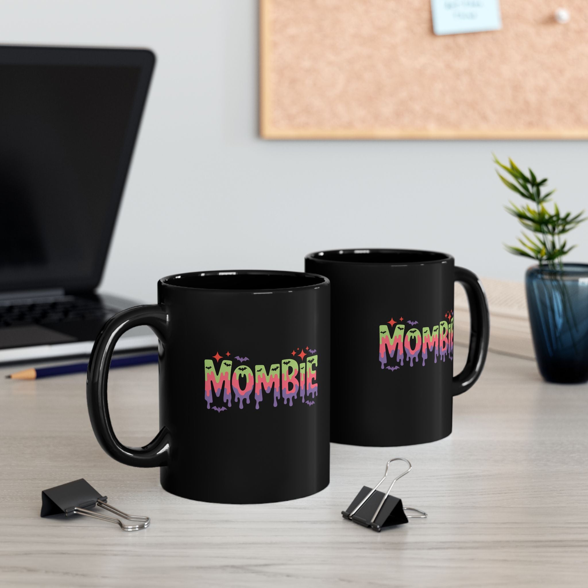 Zombie Mom Drip Halloween Mug — Funny Gift for Moms Colorful Coffee Cup 11oz 15oz