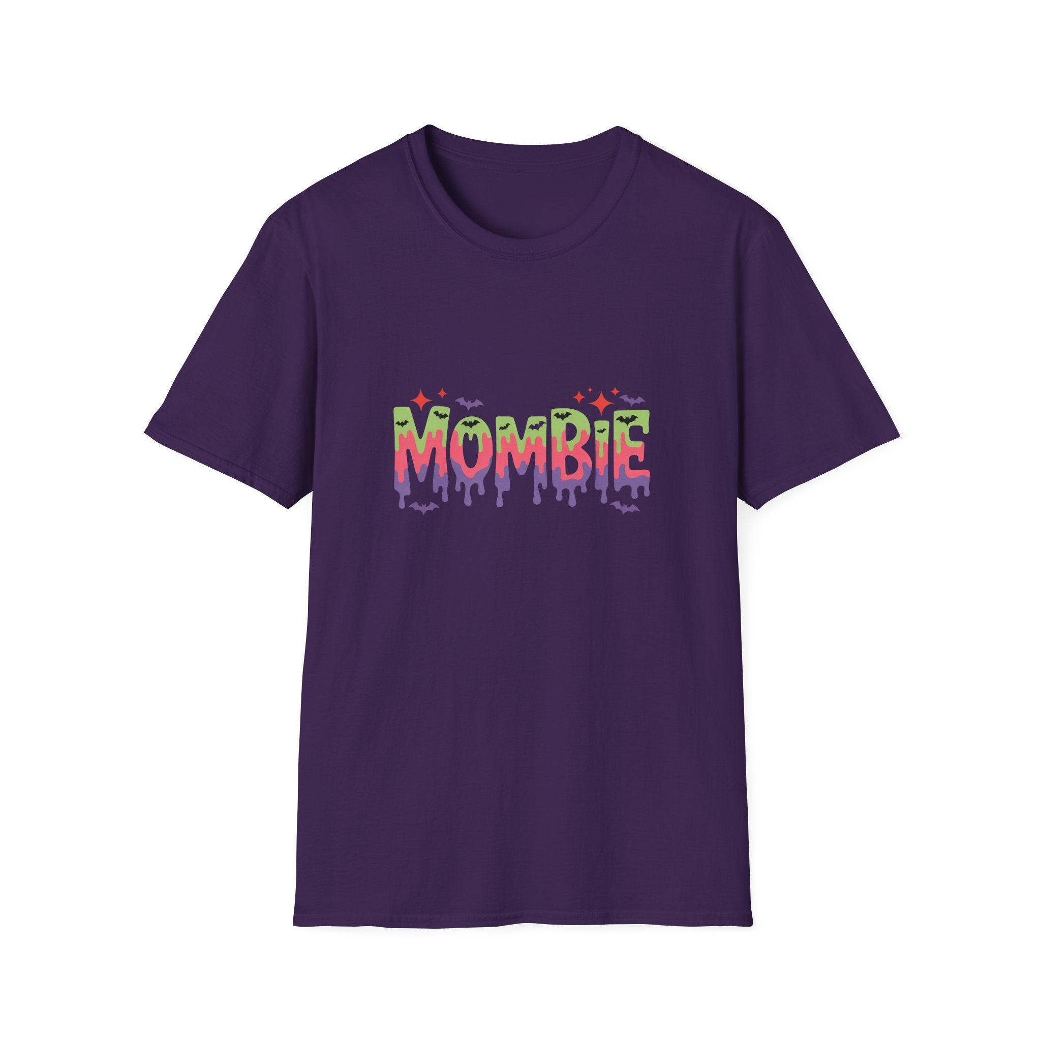 Mombie Halloween T-Shirt — Funny Zombie Mom Gift for Her Neon Graphic Tee