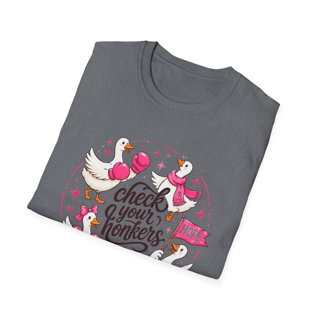 Check Your Honkers Breast Cancer Awareness T-Shirt