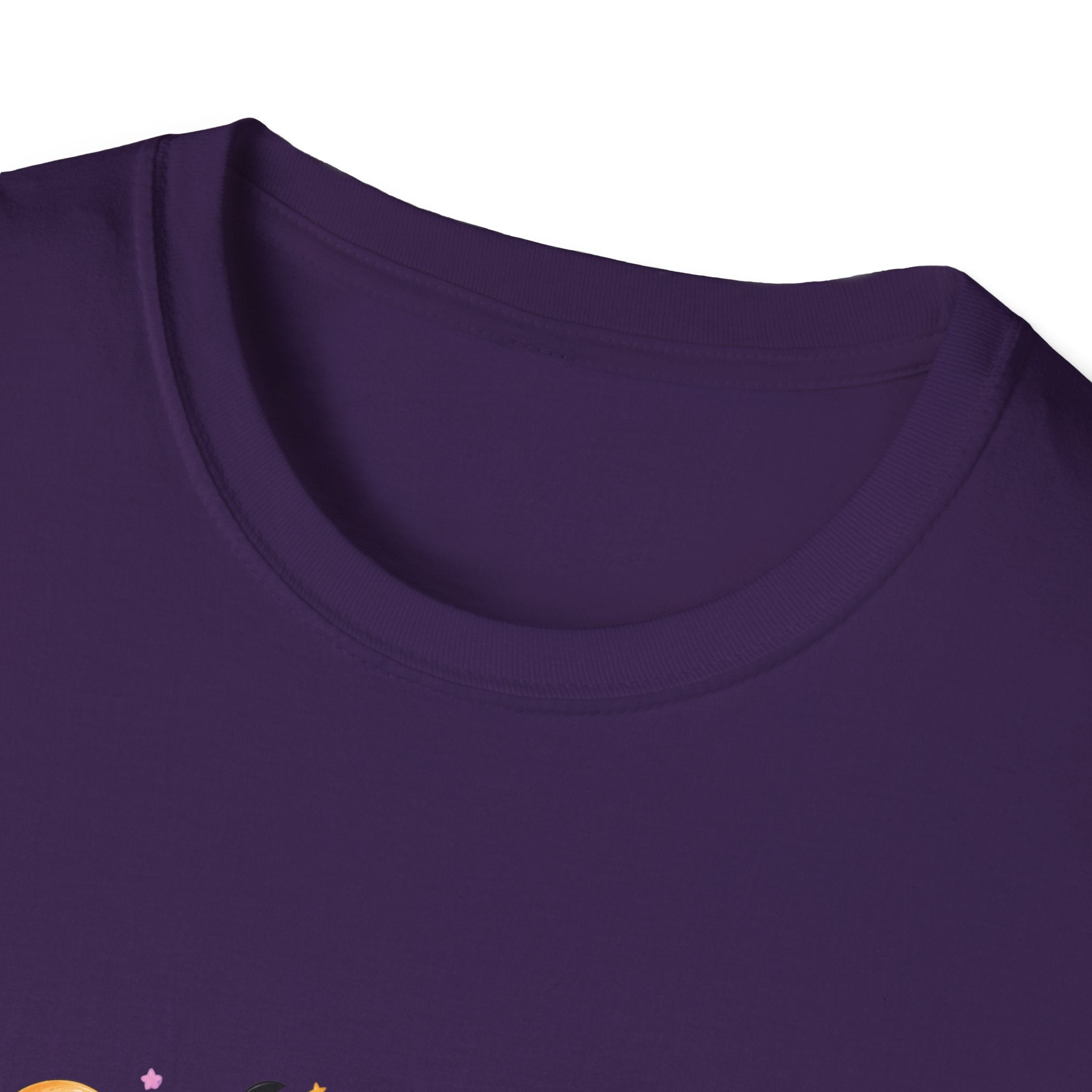 Spooky Season Pumpkin Stack T-Shirt — Cute Halloween Gift for Women Witch Hat Tee