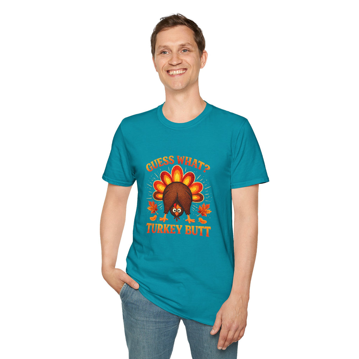 Turkey Butt T-Shirt — "Guess What?" Funny Thanksgiving Tee