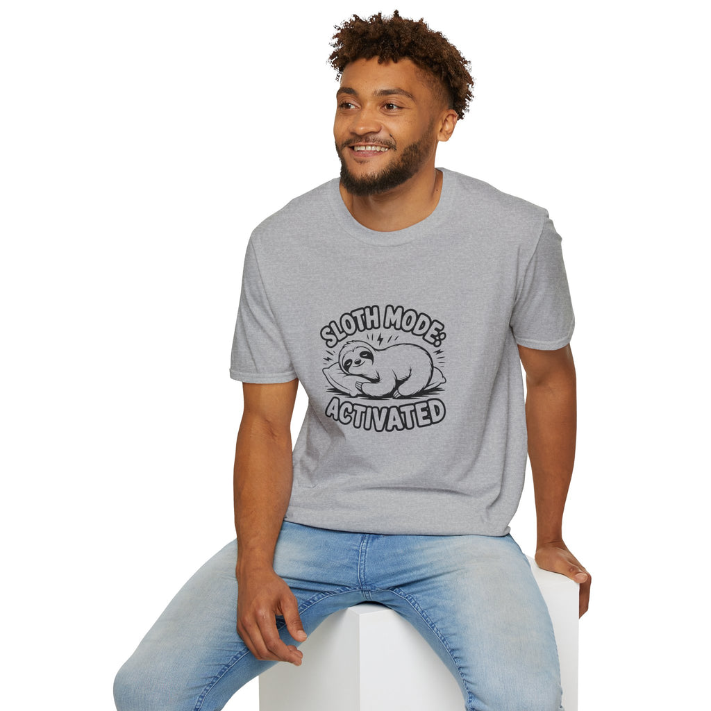 Sloth Mode Activated T-Shirt — Funny Lazy Gift for Her Cute Animal Graphic Tee